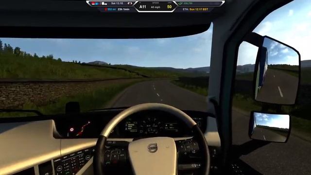 Euro Truck Simulator 2 Belfast to Esbjerg carrying nylon cord смотреть онлайн