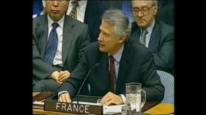 Dominique de Villepin à l'ONU le 14 février 2003