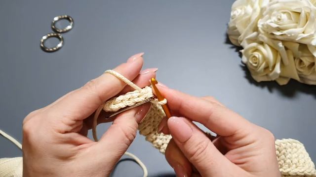 Плотный вязаный ремешок для сумки смотреть онлайн