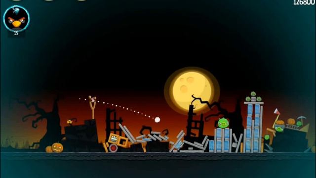 Angry Birds Seasons - The Pig Days. Level 2-2 All Hallows'eve! 3 stars смотреть онлайн