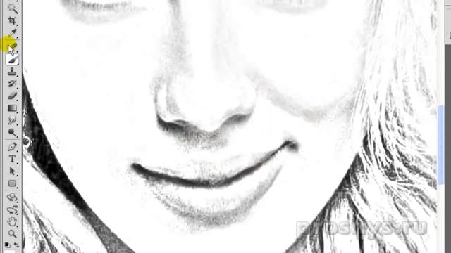 Урок фотошоп Як зробити малюнок з фотографії олівцем за три кроки смотреть онлайн