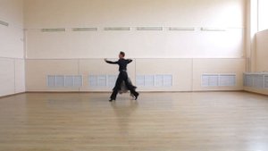 Bounce Fallaway with Weave Ending in Slow Fox | Баунс фоллевэй с плетение-окончанием в Фокстроте