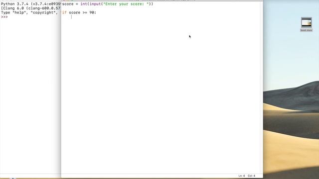 Python03 - if, elif, else statements