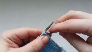 Красивая кромка спицами.