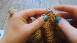 Берет спицами. Частичное вязание. МК.