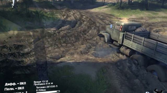 Прогулка по лесу - часть 1 SpinTires смотреть онлайн