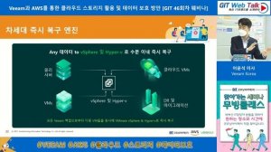 [제46회 GIT Web Talk(토크아이티_Veeam&AWS)] VEEAM과 AWS를 통한 클라우드 스토리지 활용 및 데이터 보호 방안