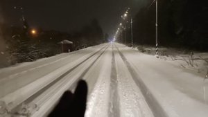 Работа на фуре по Москве зимой.