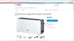 Toaster Bosch ComfortLine TAT6A001