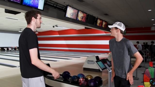 Kids Try Beating Me For FREE BOWLING BALLS!! смотреть онлайн