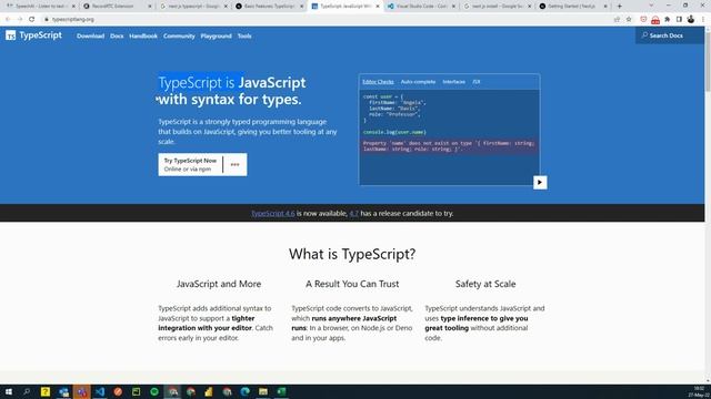 Installation, setup and very first NEXT JS app launch || Next Js Tutorial