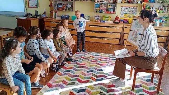 занятие в старшей группе, воспитатель Сидорова И.Д. смотреть онлайн