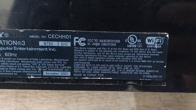 Плейстейшен 3 FAT 2007  на продажу краткий обзор  цена 875 грн прошита