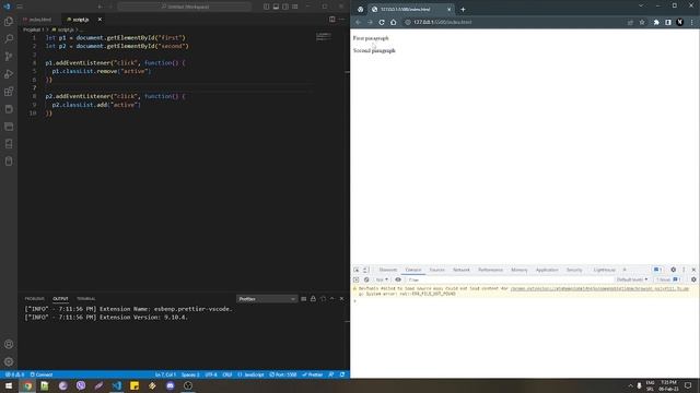 Javascript #30 - Add/Remove class