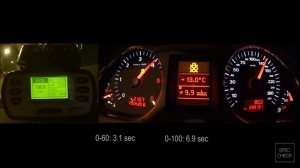 Audi A6 C6 Avant 3.0 TDI  stage 1  0-100 racelogic acceleration, 402m