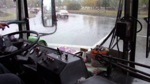 Троллейбус Зиу 682Г следует экспрессом в депо, г Тольятти