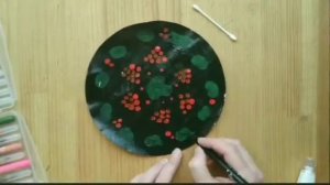 Жостовский поднос своими руками. Рисование с малышами