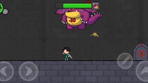 Stick adventure - all bosses (no damage) все боссы в stick adventure без получения урона.