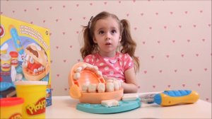 Детский набор Мистер зубастик (Play Doh Dr. Drill and Fill) Unpacking toys