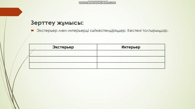 Ландшафт элементтері интерьер экстерьер дегеніміз