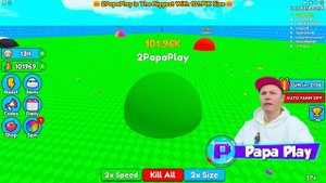 Стал самым большим на сервере в Eat Blobs Simulator