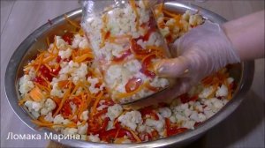 ?Цветная капуста по- корейски на зиму