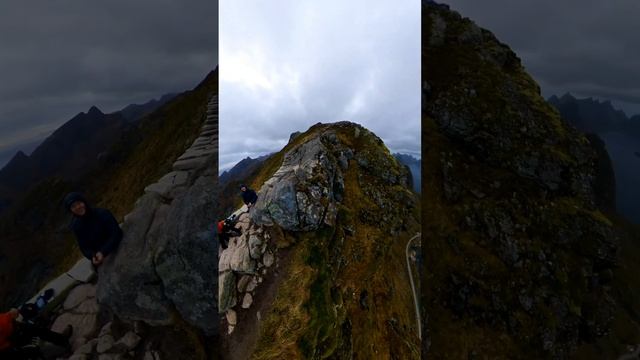 Amazing view from top of Reinebringen (Lofoten / Norway)