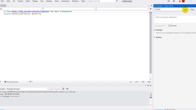 How to create a local git repository in visual studio 2022 and push it into a remote repository смотреть онлайн
