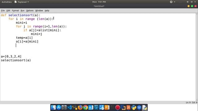 Selection Sort Using Python | Tamil | Quick Through  #PythonPrograming #AnnaUniversity #QuickThroug