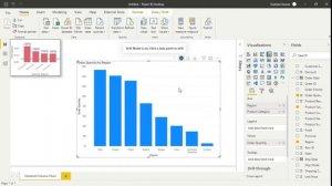 Power BI Clustered Column Chart | Detailed Explanation in Hindi