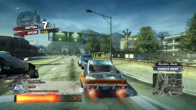 ЭПИЧНЫЕ АВАРИИ В ИГРЕ BURNOUT PARADISE смотреть онлайн