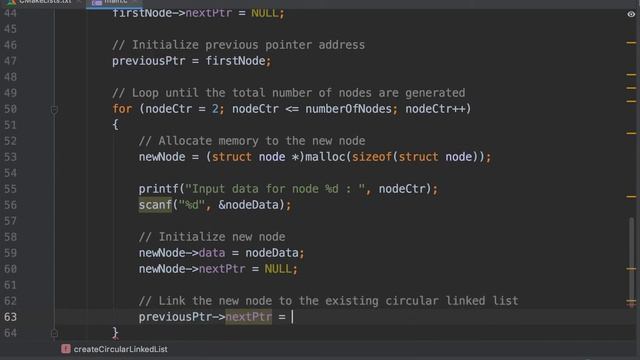 C Linked List 23: Insert a node at the end of a circular linked list [C Programming] смотреть онлайн