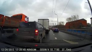 Воробьевы горы-Текстильщики 24-12-2015 (timelapse 4x)