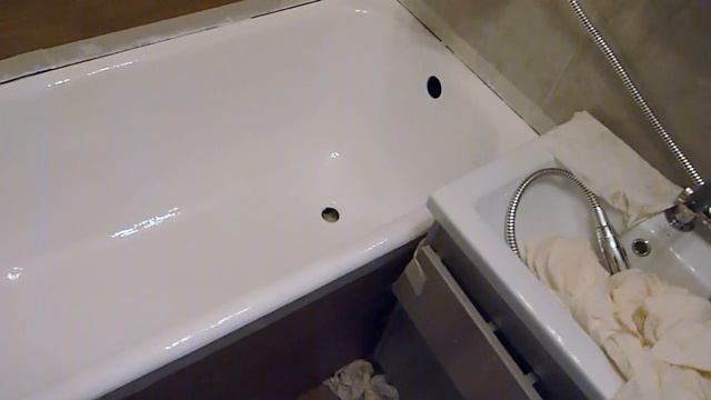 SUPER-ЭМАЛИРОВКА ВАНН, реставрация ванн ,Карельский бульвар 3 к4 - ПОСЛЕ смотреть онлайн