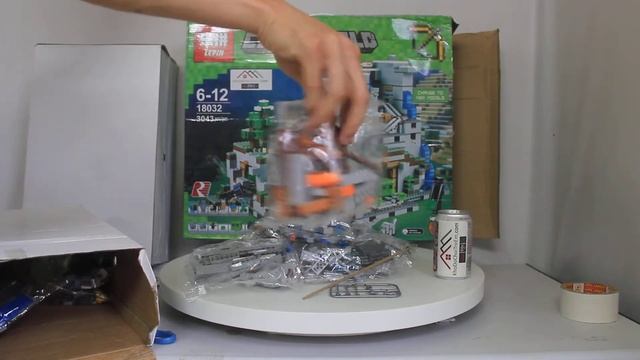 Mở hộp Lepin 18032 Lego Minecraft 21137 The Mountain Cave giá sốc rẻ nhất