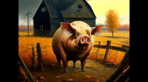 Джордж Оруэлл "Скотный двор" Нарисовано нейросетью