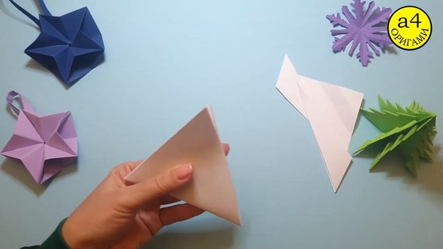 Как сделать снежинку из бумаги ❄ Схема ❄Украшение на ёлку своими руками  Поделки на Новый Год