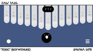 Toxic - BoyWithUke (Kalimba cover)  ‼️ Easy tabs with keylimba app