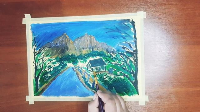 Как нарисовать осень. как легко нарисовать осень / Magical autumn / How easy it is to draw. Autumn