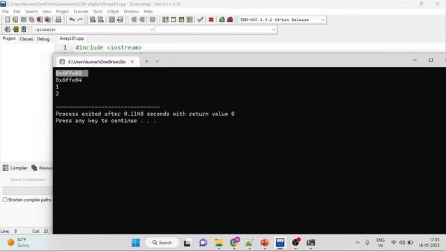 Introduction to Array | Memory representation of 1D, 2D Array