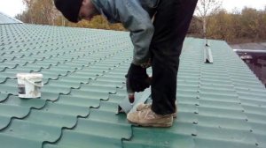 Установка снегозадержателя на крыше , спец выпуск один единственный во всём мире.