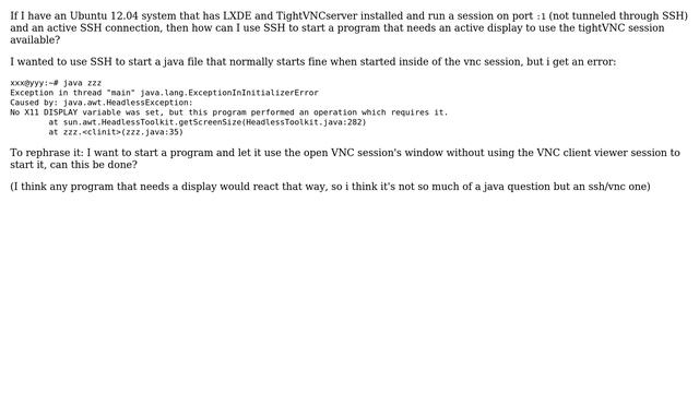 Ubuntu: Open Java program from SSH into VNC display (2 Solutions!!) смотреть онлайн