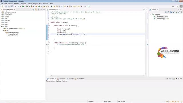 JAVA - Lecture 8 TYPE CASTING float TO AN int