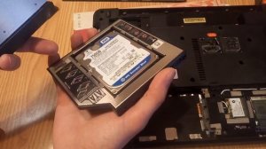 Адаптер переходник HDD caddy 12.7мм вместо DVD привода. Установка ssd в ноутбук Acer Aspire 5755g