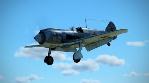 Советский  истребитель  Ла-5Ф.  Посадка.  Вид с разных  камер.