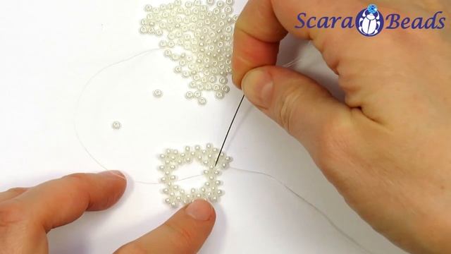 Beading for Beginners: How to Bead Right Angle Weave (RAW) Open Square Diamond смотреть онлайн