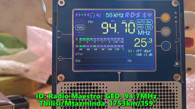 16.06.2024 11:56UTC, [Es], Radio Maestro, Грузия, 94.7МГц, 1753км