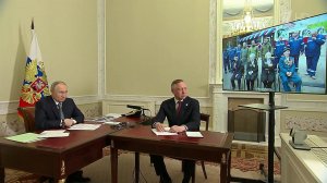 Владимир Путин по видеосвязи участвовал в церемонии запуска трамвая в Мариуполе