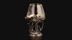 Бокал для коньяка Пират (Латунь, стекло)