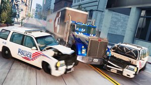 BeamNG Drive -  Реалистичные автомобильные аварии и погони. Жуткие аварии.